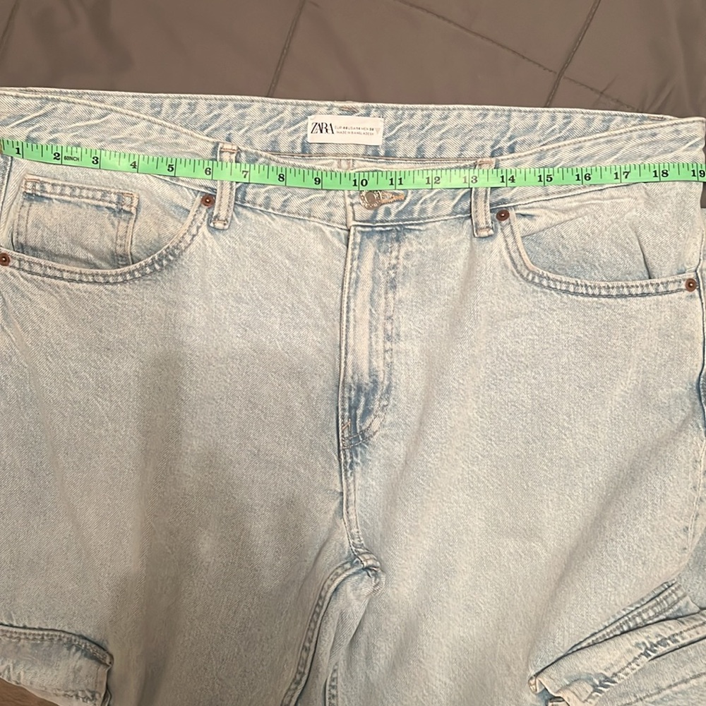 Zara size 14 Cotton Wide Leg Jeans - Picture 3 of 5